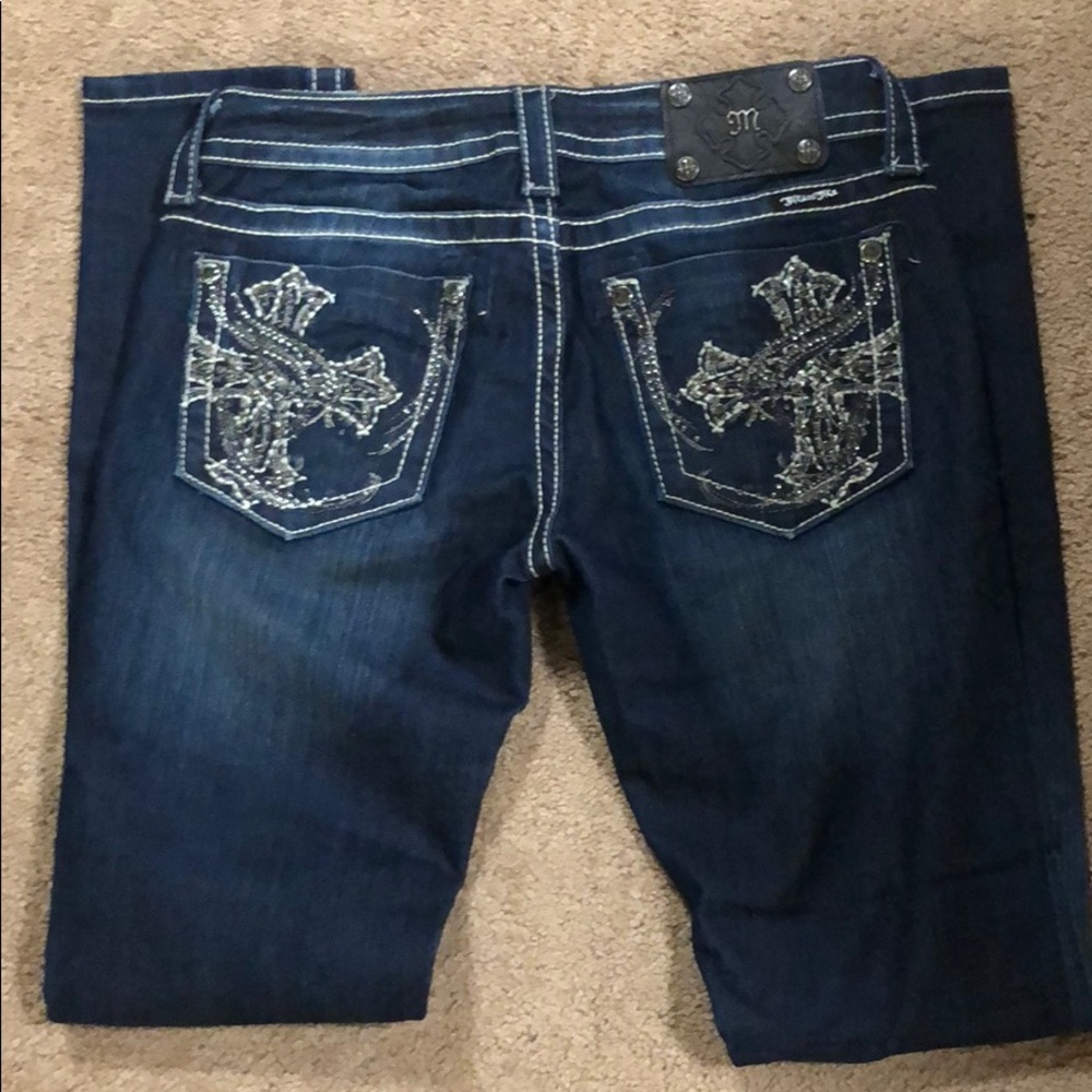 Miss Me embellished, skinny, jeans. 28